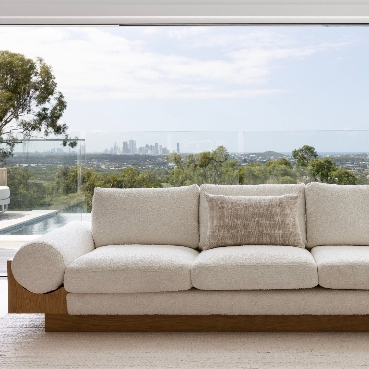 Dover Boucle Sofa 3 Seat Indoor Lounge