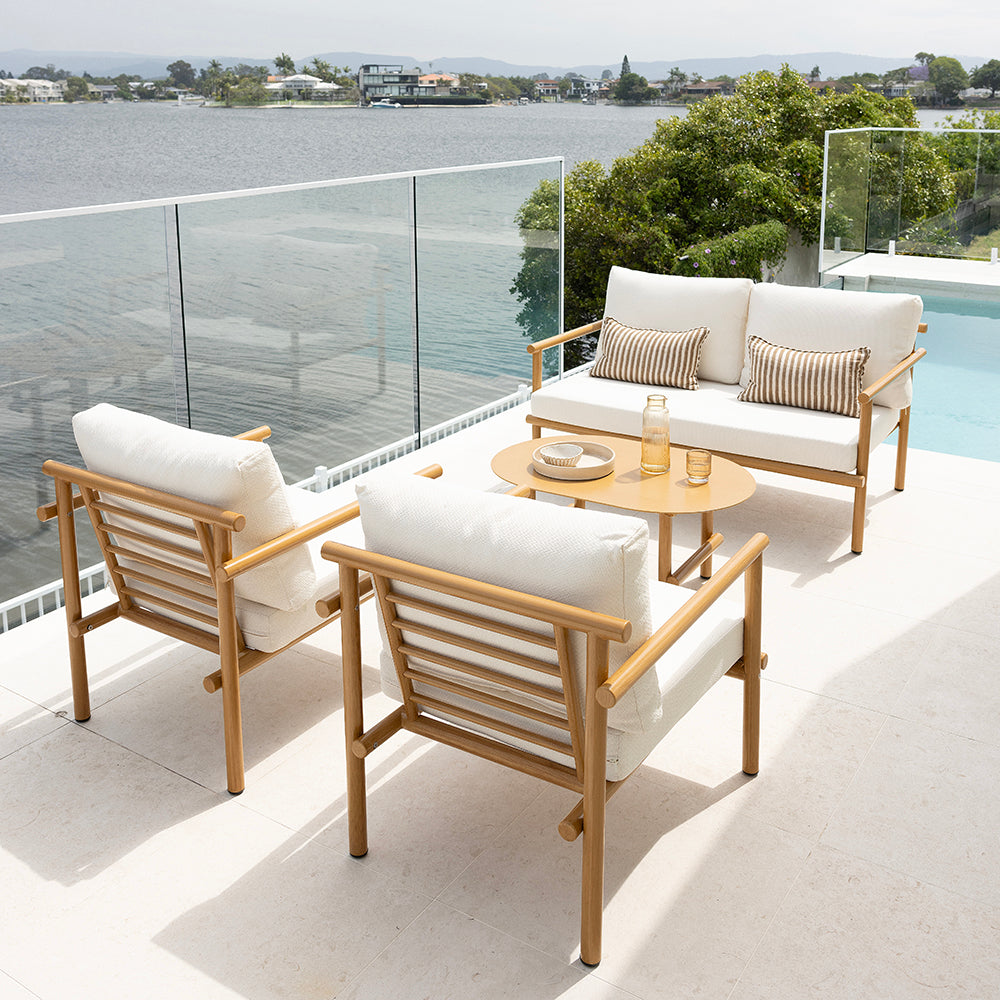 Elanora 2+1+1 Outdoor Lounge Setting with Coffee Table