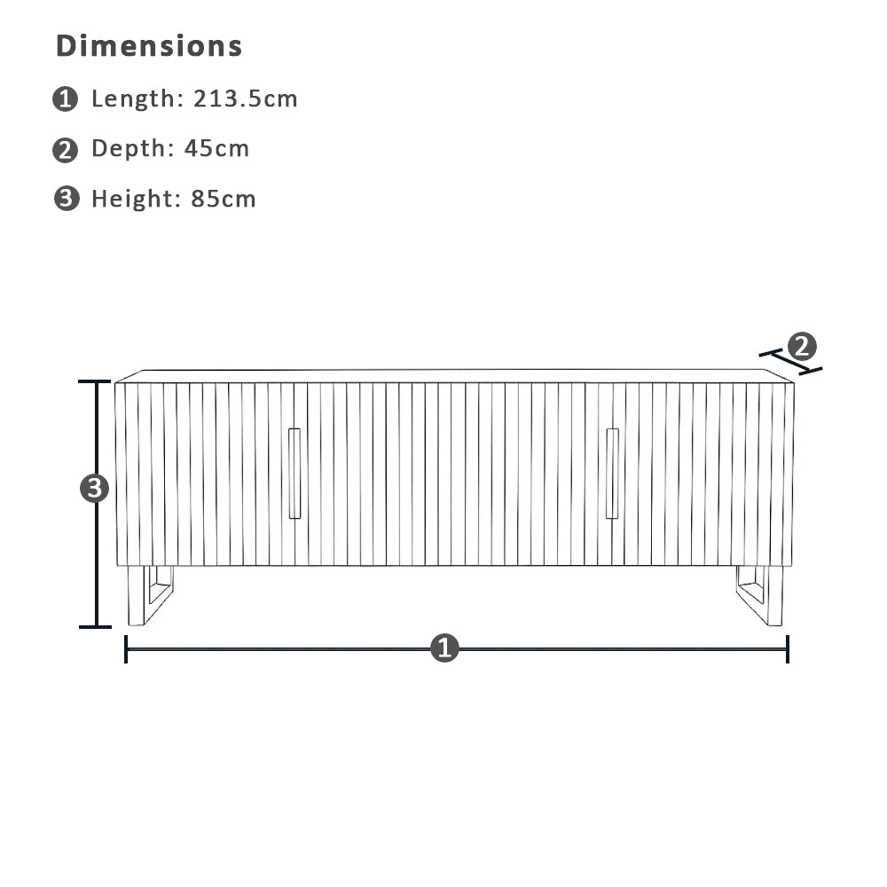 Esperance Indoor Timber Buffet Sideboard