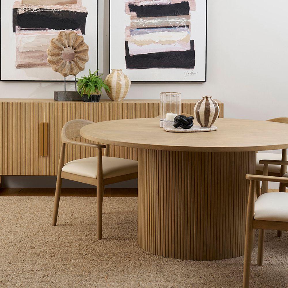 Esperance Indoor 1.6m Round Timber Dining Table