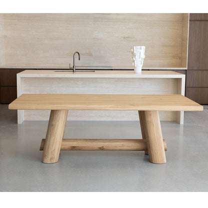 Fingal Indoor 2.2m Timber Dining Setting with 8x Chairs