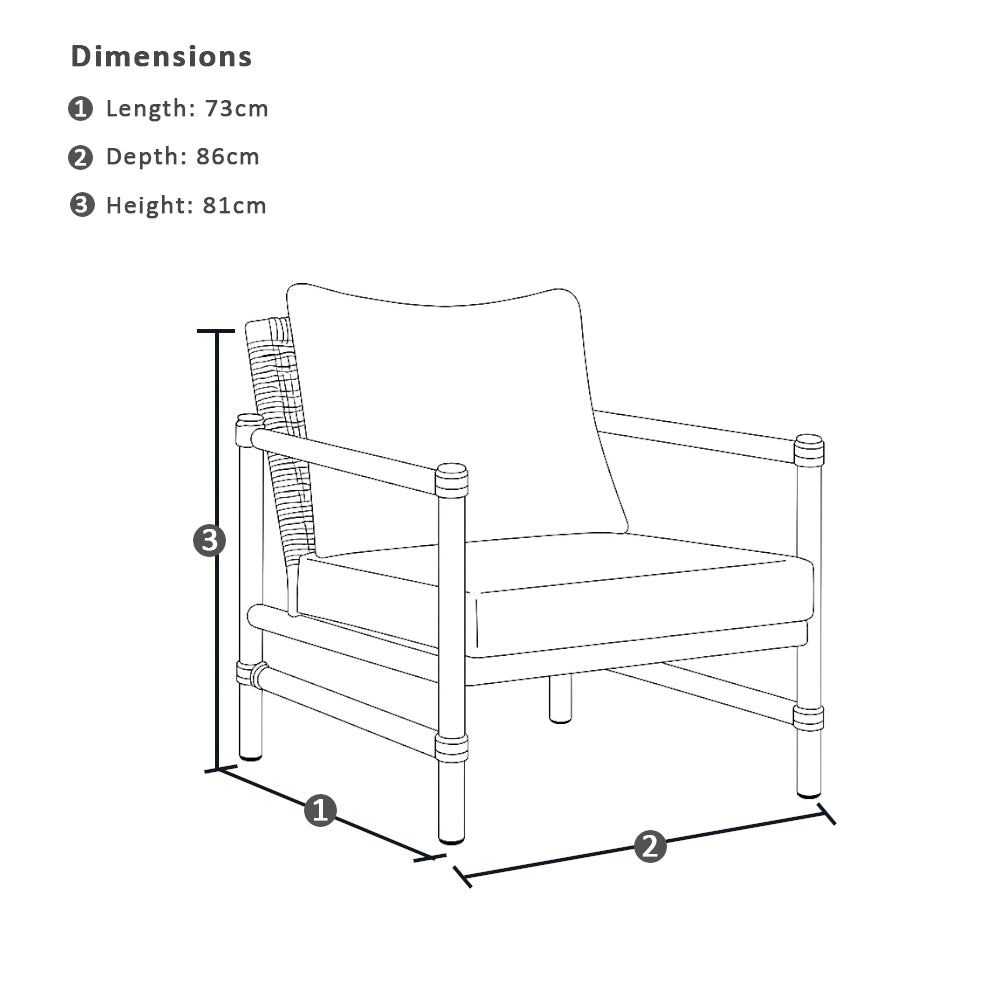 Florida 3+1+1 Outdoor Lounge Setting with Coffee Table