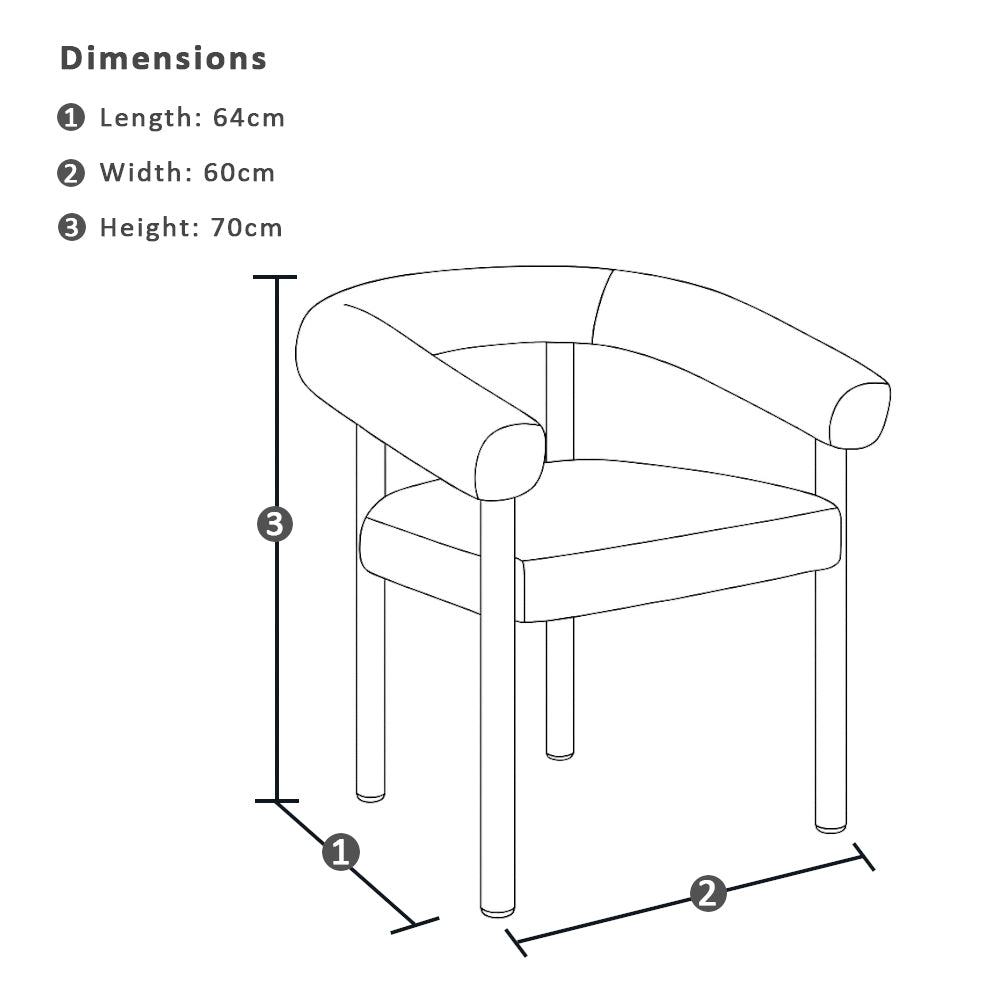 Florida Outdoor Fabric Dining Armchair
