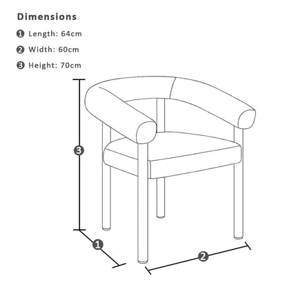 Florida Outdoor Fabric Dining Armchair