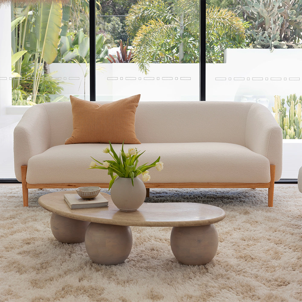 Fraser Indoor 3+2 Seater Plush Fabric Sofa Lounge Setting