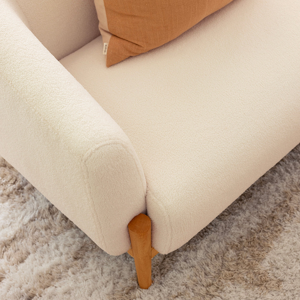 Fraser Indoor 2 seater Plush Fabric Sofa Lounge