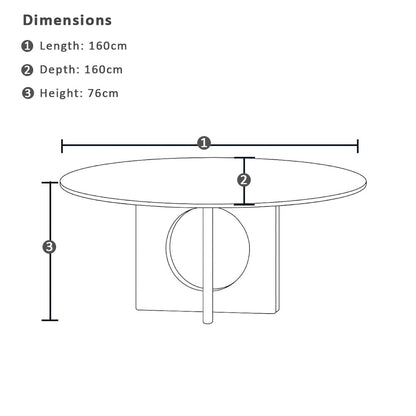 Glenorie Round Indoor Timber Dining Table