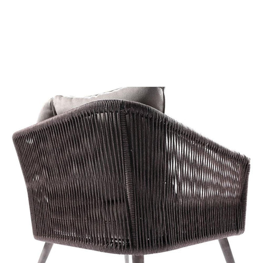 Herman Outdoor 1 Seater Rope & Aluminium Lounge