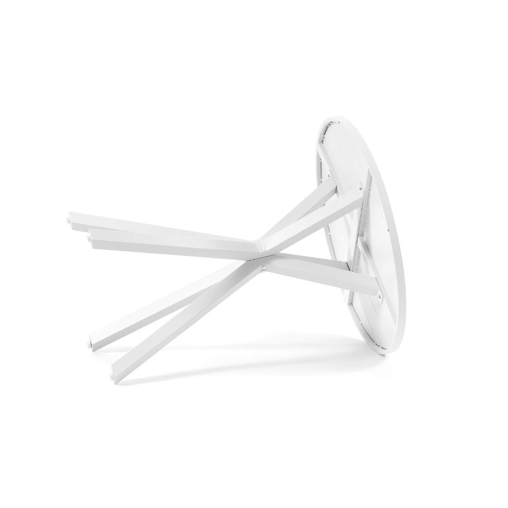 Houston Outdoor 90cm Round Aluminium Bar Table with 2 Hugo Bar Stools