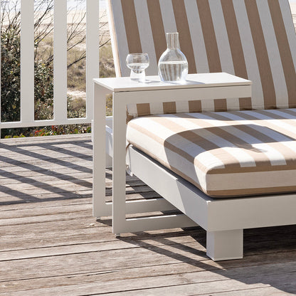 Hugo Outdoor Ceramic and Aluminium Side Table