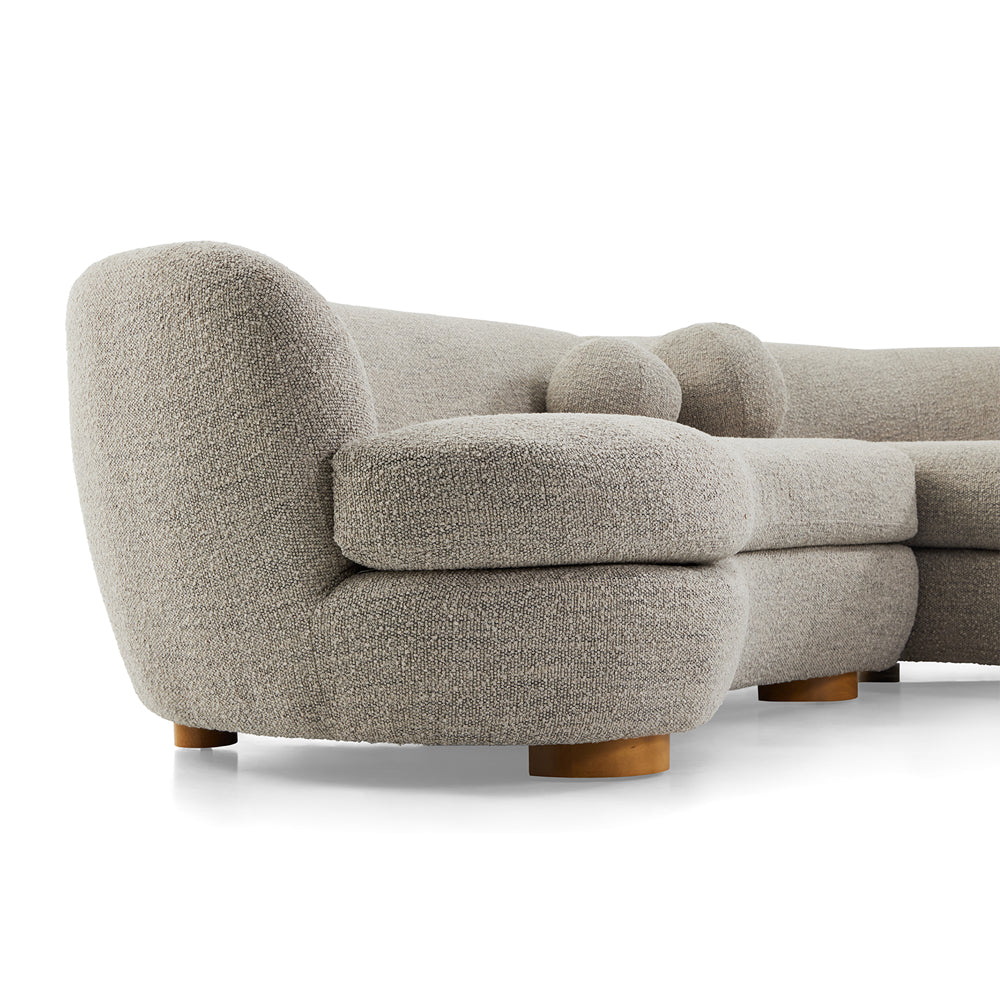 Kensington Indoor Boucle Corner Lounge Sofa