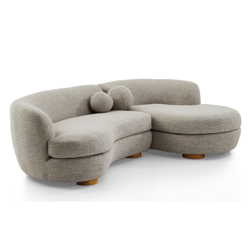 Kensington Indoor Boucle Corner Lounge Sofa