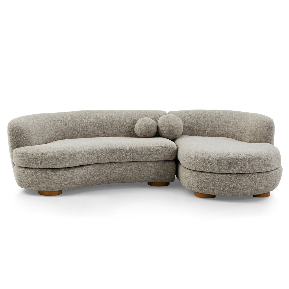 Kensington Indoor Boucle Corner Lounge Sofa
