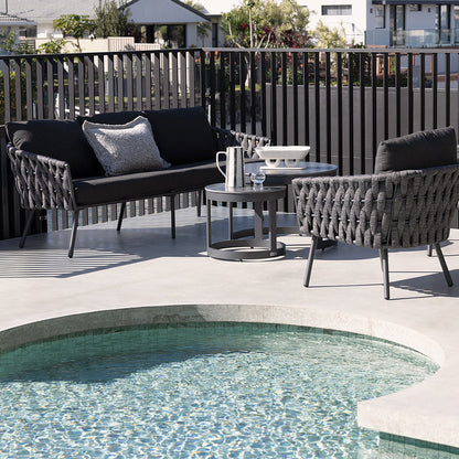 Lismore 3+2+1 Seater Outdoor Aluminium and Rope Lounge Set