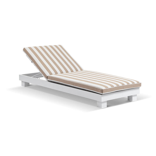 Santorini Aluminium Sun Lounge with Sunbrella Cushion