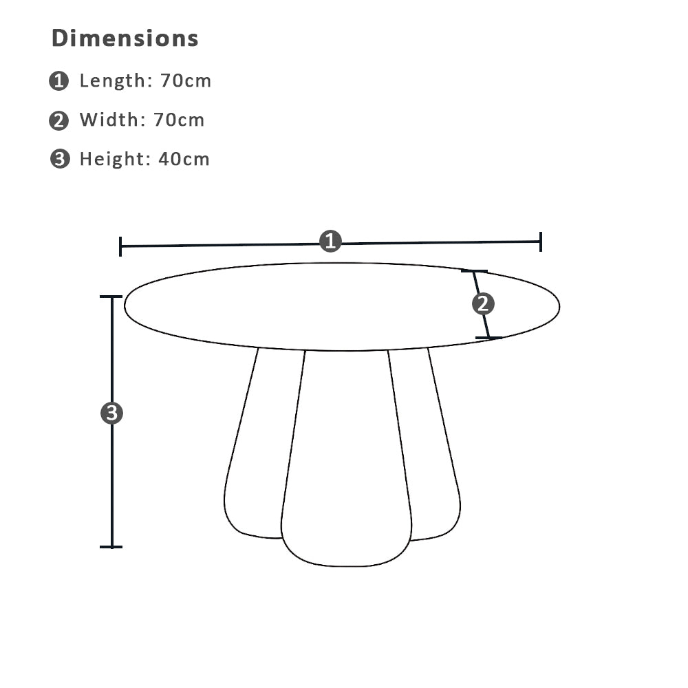 Moreton Indoor Concrete Plaster Coffee Table