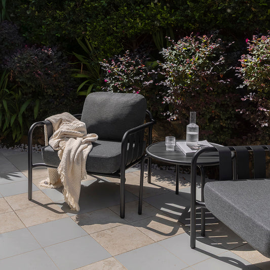 Mornington Outdoor 3+1+1 Lounge Setting with Coffee table and Side table