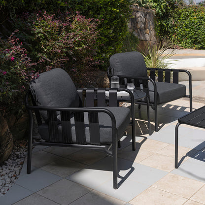 Mornington Outdoor 3+1+1 Lounge Setting with Coffee table and Side table