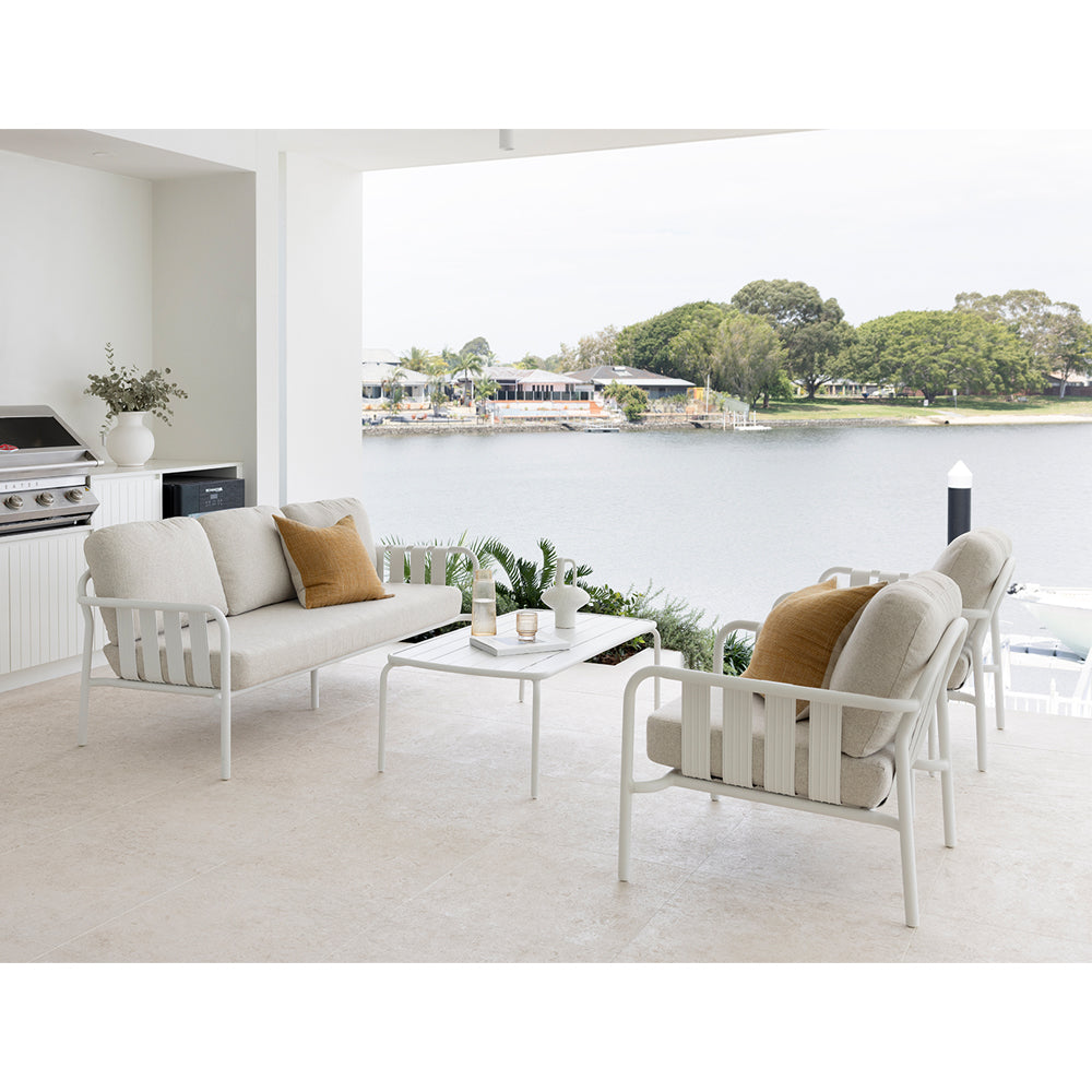 Mornington Outdoor 3+1+1 Lounge Setting with Coffee table and Side table