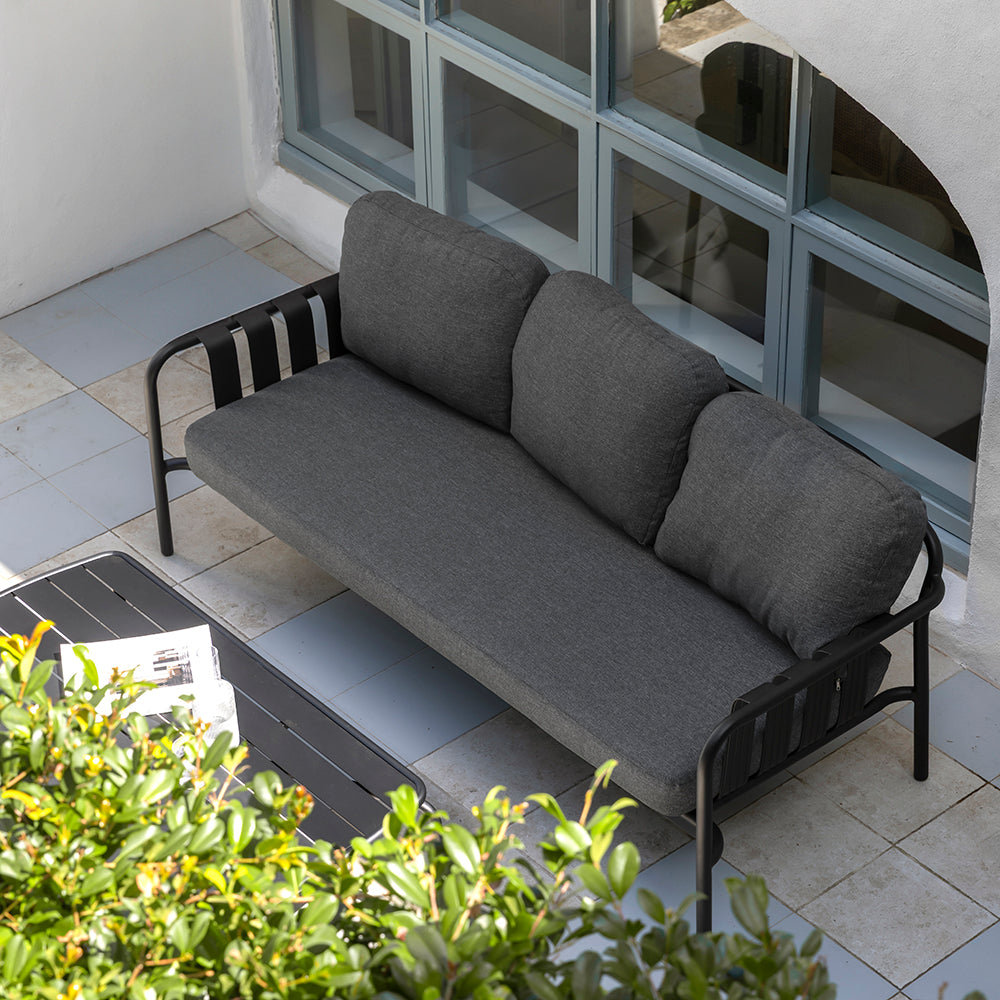 Mornington Outdoor 3+1+1 Lounge Setting with Coffee table and Side table