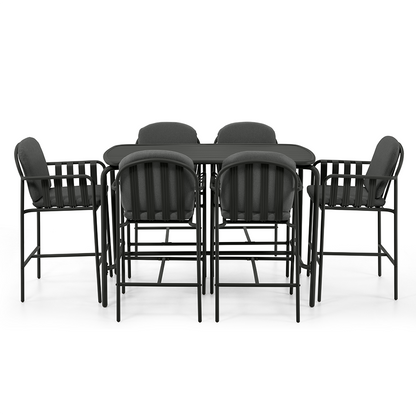 Mornington Outdoor 1.5m Bar Setting with 6x Stools