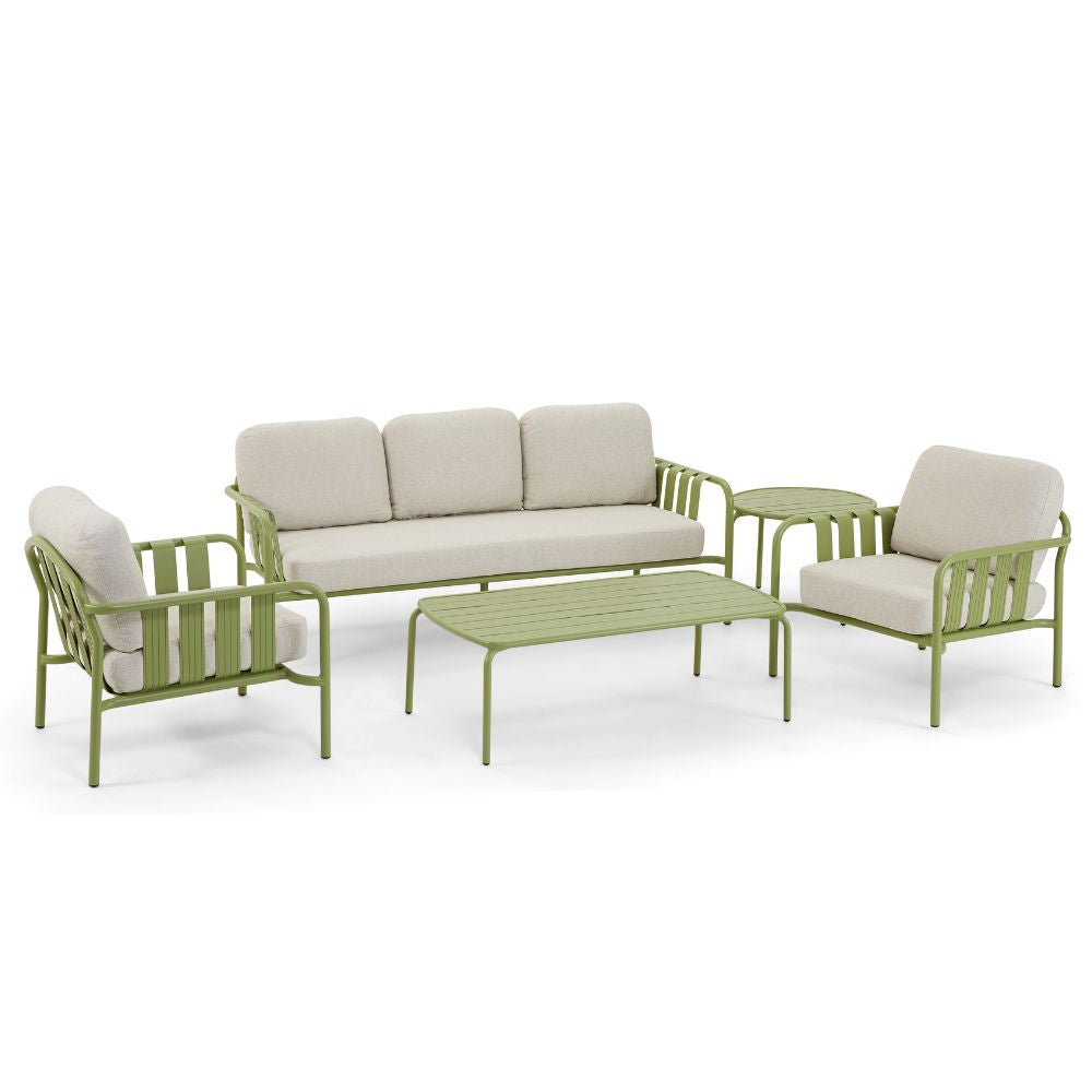 Mornington Outdoor 3+1+1 Lounge Setting with Coffee table and Side table