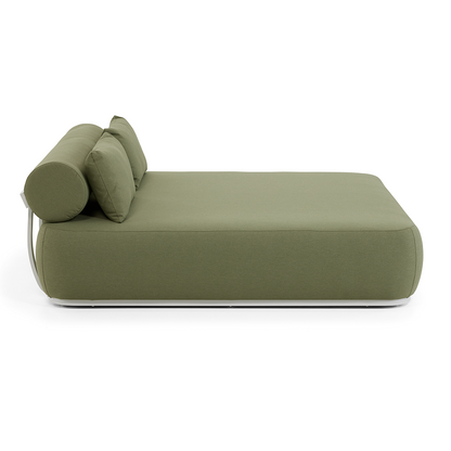 Norfolk Outdoor Aluminium Double Sun Lounge Daybed with Side Table