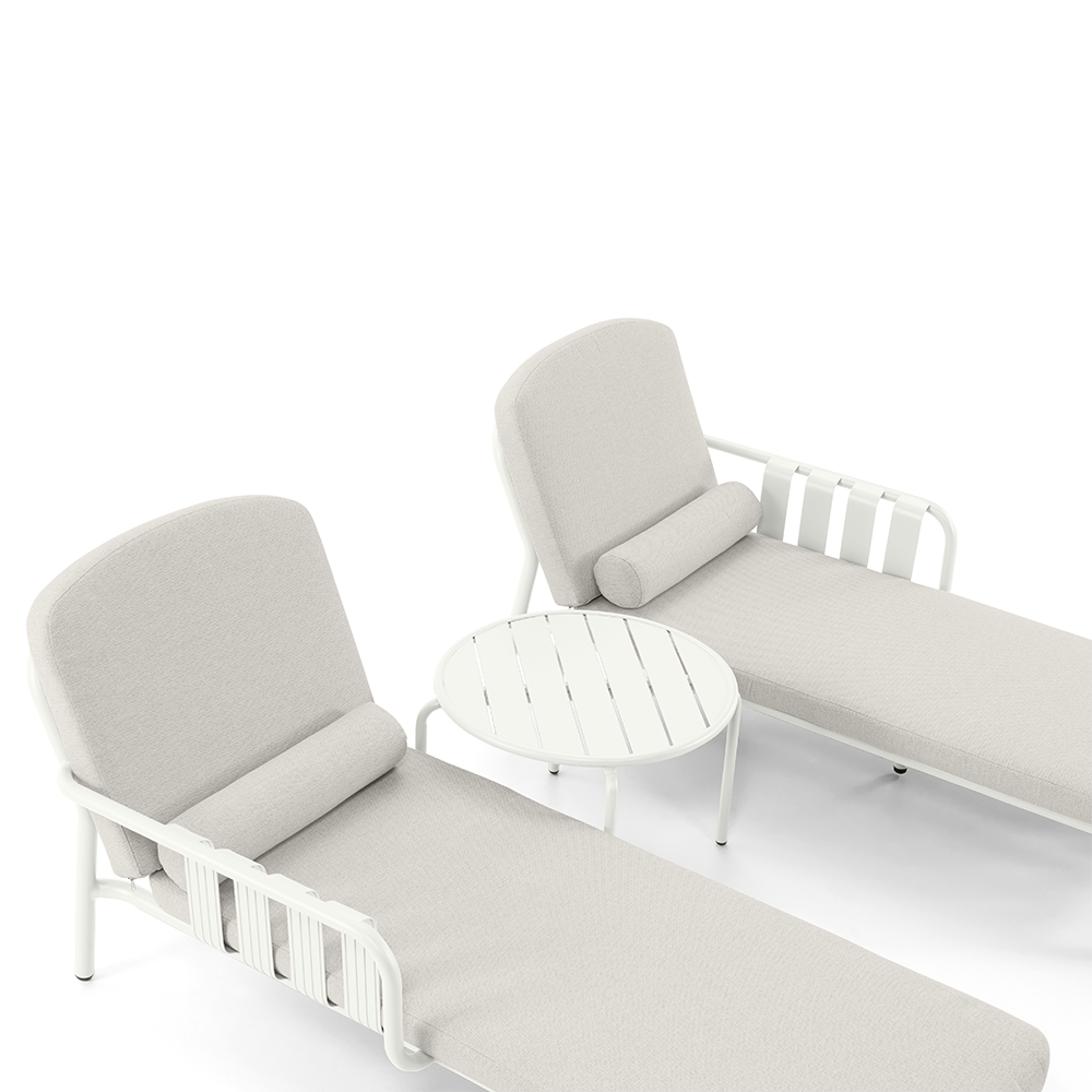 Mornington Outdoor Aluminium Sun Lounge Set with Side Table