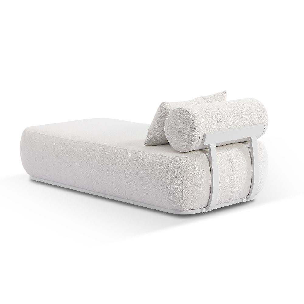 Norfolk Outdoor Aluminium Single Sun Lounge