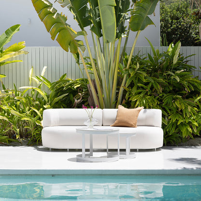 Onslow 3+1+1 Outdoor Lounge in Sunbrella with Round Coffee Table Set