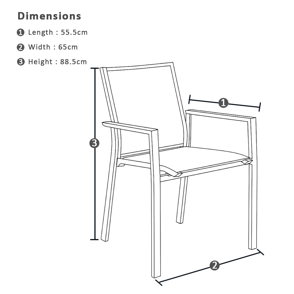 Houston Outdoor 1.8m Round Aluminium Table with 8 Patonga Dining Chairs