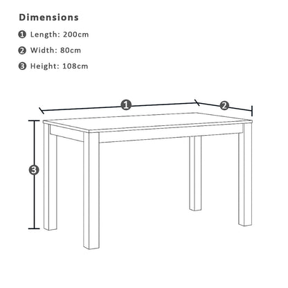 Hugo Outdoor Ceramic 2m Rectangle Aluminium Bar Table with 6x Kansas Bar Stools