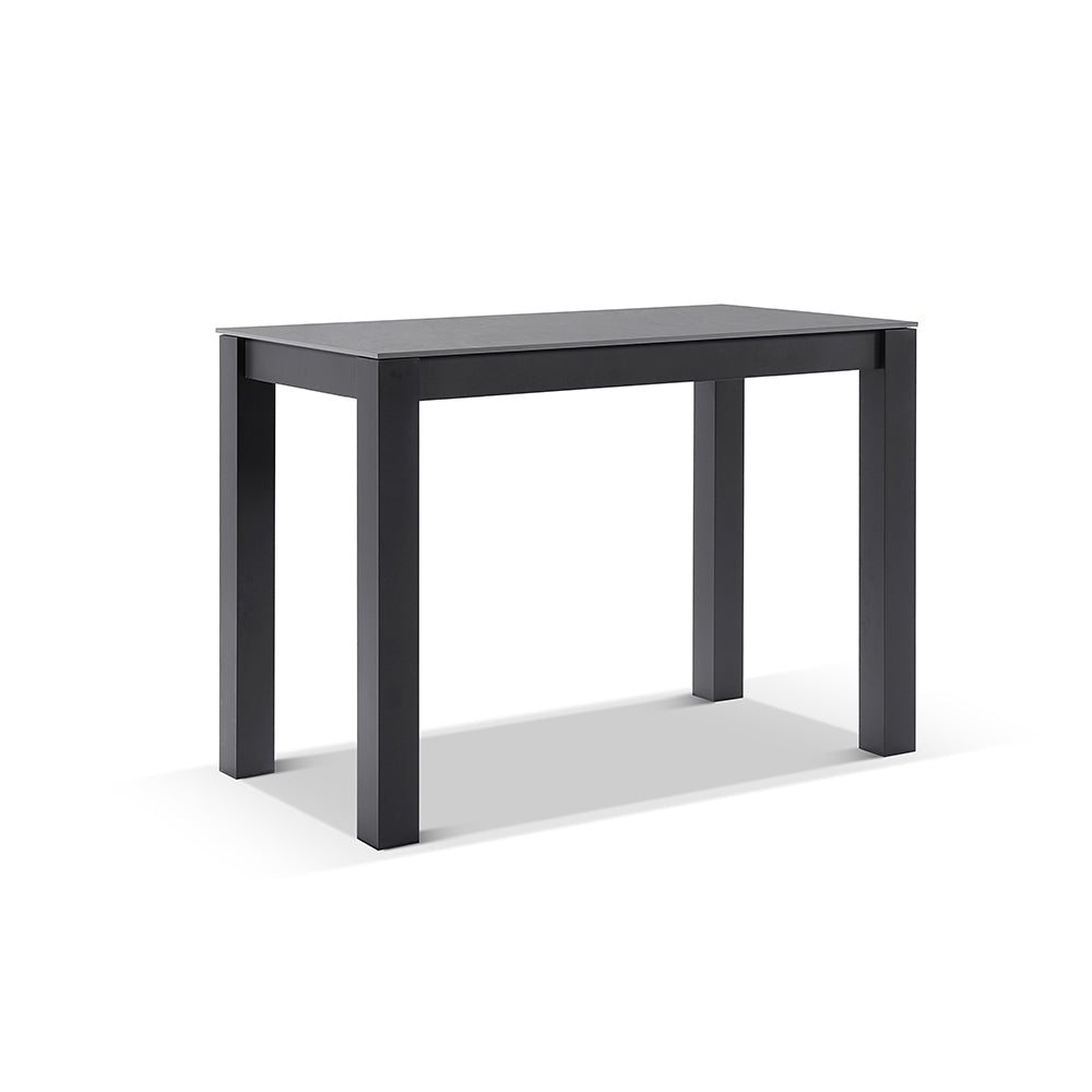 Hugo Ceramic 1.5m Aluminium Bar Table with 4x Hugo Rope Stools