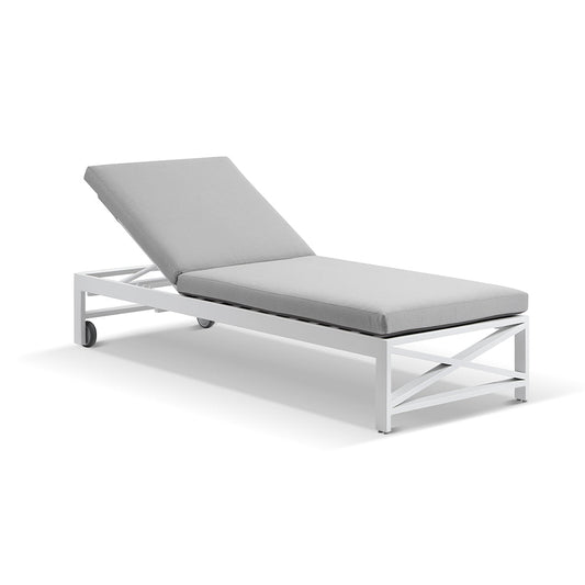 Kansas Outdoor Aluminium Sun Lounge on Wheels