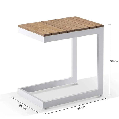 Nova Aluminium Lounge with Bar Cart & Side Table