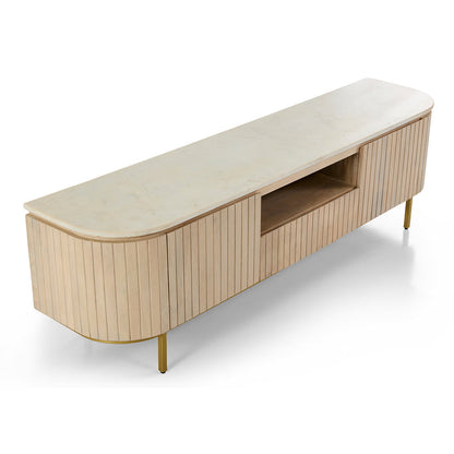 Abbotsbury Large Indoor Marble Top TV Unit