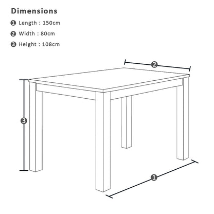 Balmoral Outdoor 1.5m rectangle Teak Top Aluminium Bar Table