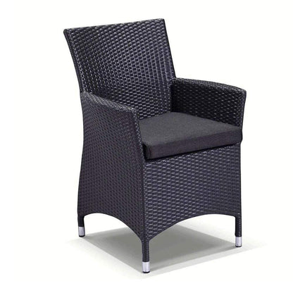 Sahara 6 Seater Outdoor Teak and Wicker Dining Setting