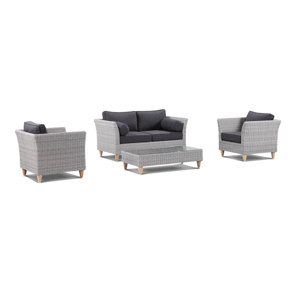 Carolina 2+1+1 Outdoor Wicker Alfresco Lounge Setting with Coffee Table