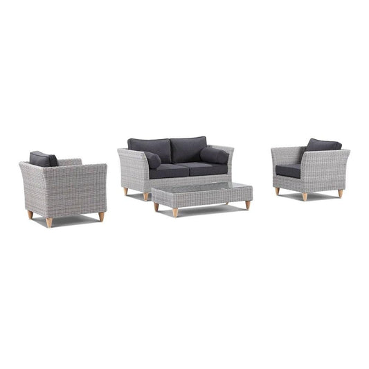 Carolina 2+1+1 Outdoor Wicker Alfresco Lounge Setting with Coffee Table