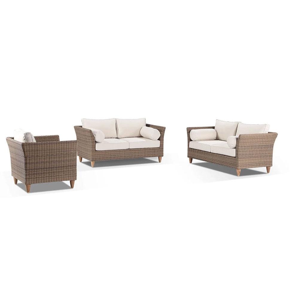 Carolina 2+2+1 Seater Outdoor Wicker Lounge Setting