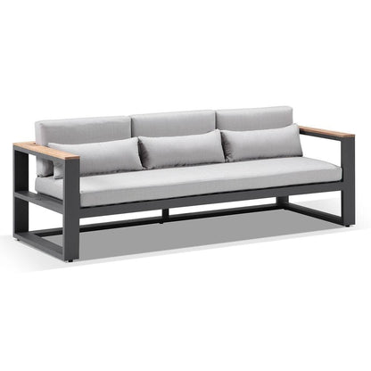 Balmoral 3+1+1 Seater Outdoor Aluminium and Teak Lounge Setting