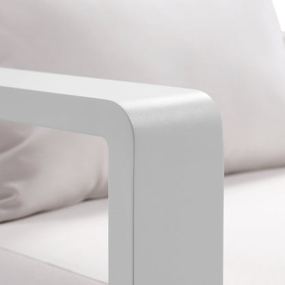 Whitehaven 3+1+1 Outdoor Aluminium Lounge with Sunbrella Cushions with Hugo Coffee Table Set