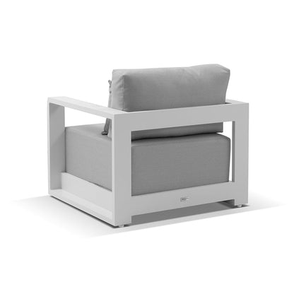 Whitehaven 3+1+1 Seater Outdoor Aluminium Lounge Set with Santorini Coffee Table