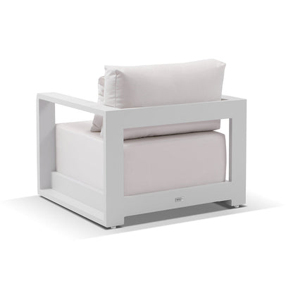 Whitehaven 3+2+1 Outdoor Aluminium Lounge with Sunbrella Cushions with Hugo Coffee Table Set