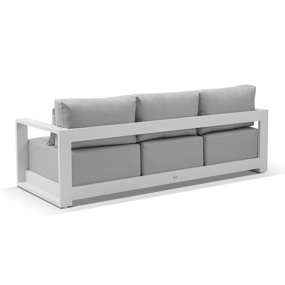 Whitehaven 3+1+1 Seater Outdoor Aluminium Lounge Set with Santorini Coffee Table