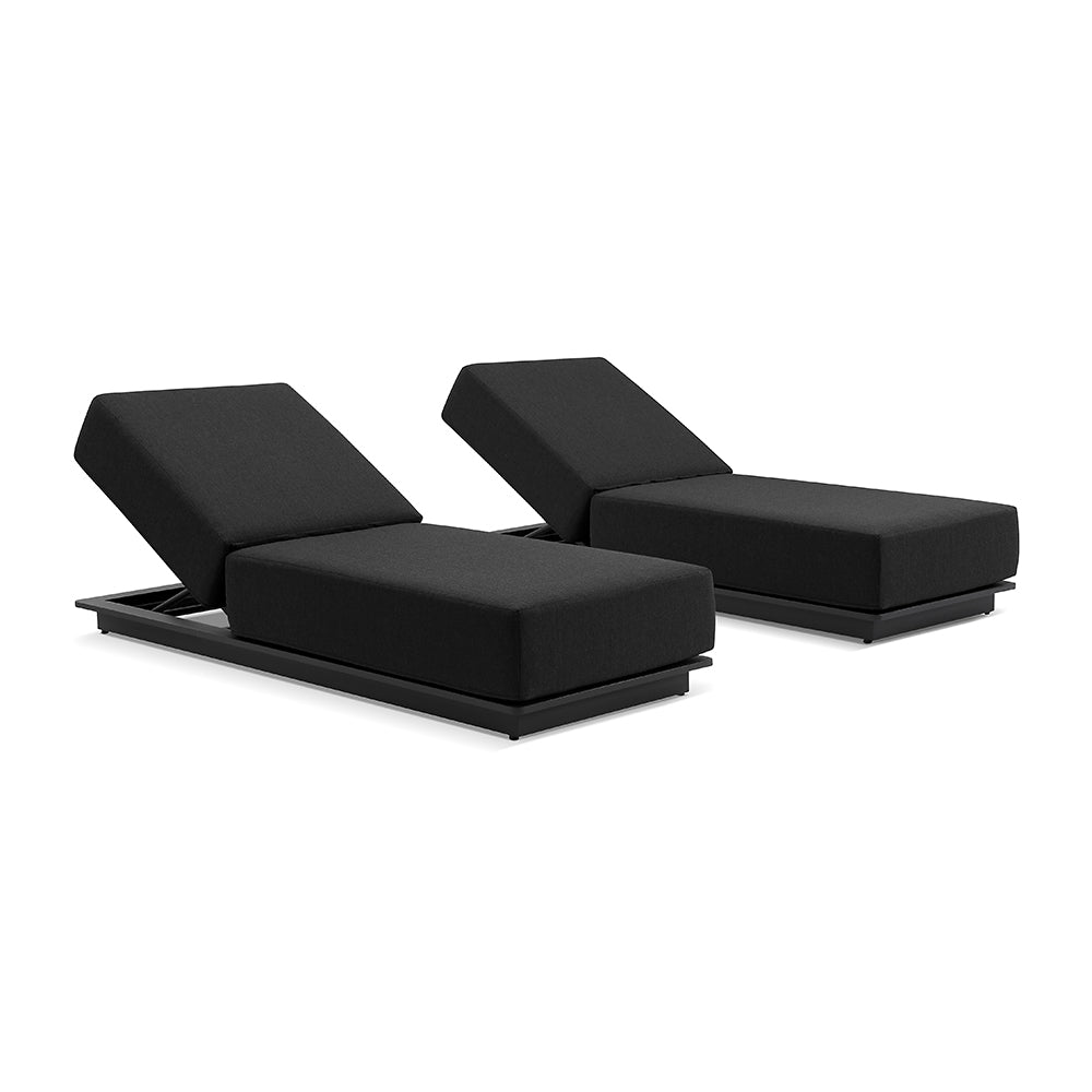 Whitehaven Outdoor Aluminium Single Sun lounge Set