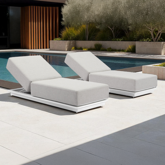 Whitehaven Outdoor Aluminium Single Sun lounge Set