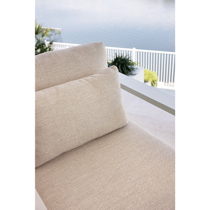 Whitehaven 2+1+1 Seater Outdoor Aluminium Lounge with Hugo Round Coffee Table Set