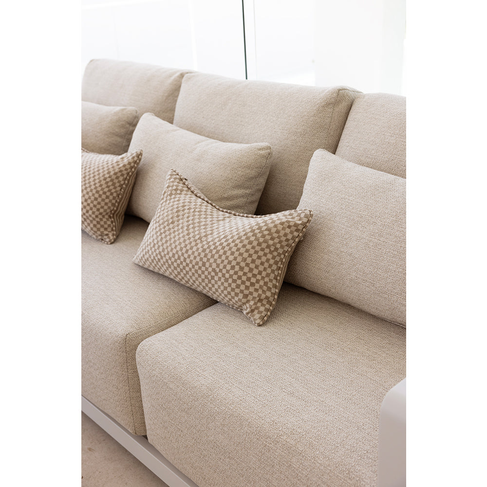 Whitehaven 3+1+1 Seater Outdoor Aluminium Lounge Set with Santorini Coffee Table